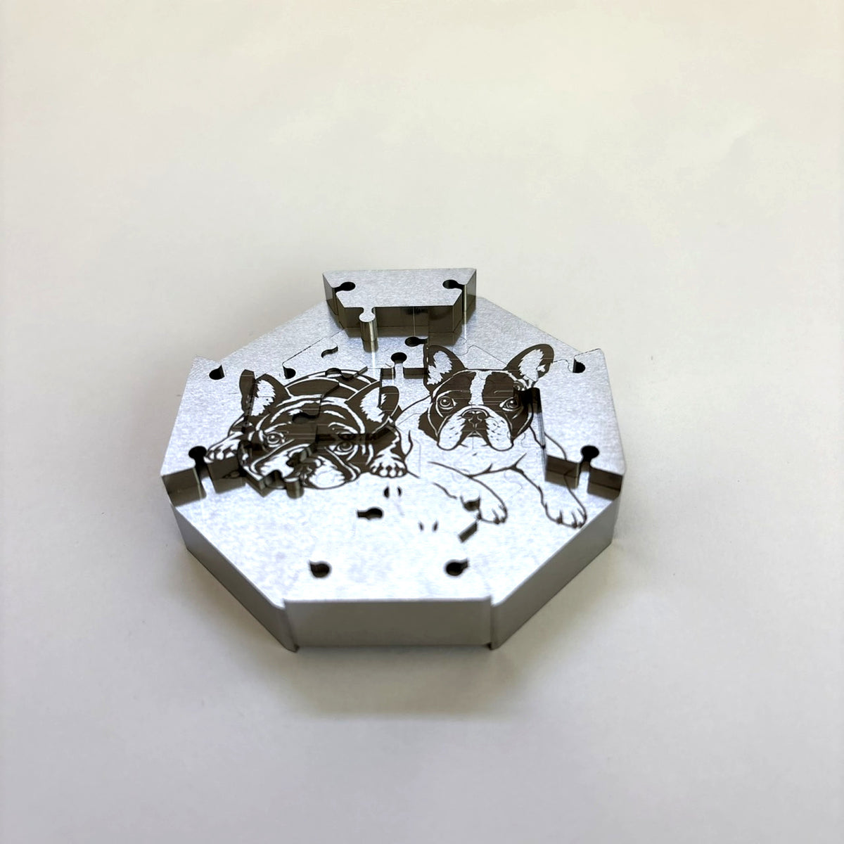 ZIREL【French Bulldog Cuddle Time | Such a Cute Face, But So Frustrating】 20-Piece Metal Puzzle