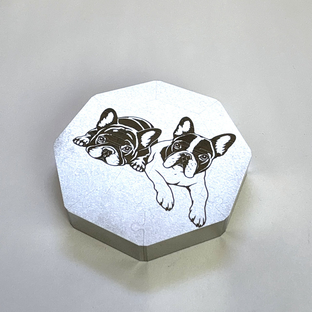 ZIREL【French Bulldog Cuddle Time | Such a Cute Face, But So Frustrating】 20-Piece Metal Puzzle