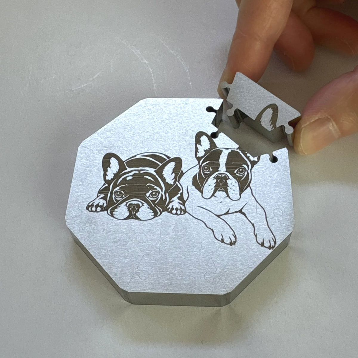 ZIREL【French Bulldog Cuddle Time | Such a Cute Face, But So Frustrating】 20-Piece Metal Puzzle